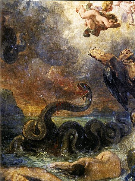 448px-Delacroix,_Eugène_-_Apollo_Slays_Python_(detail)_-_1850-1851